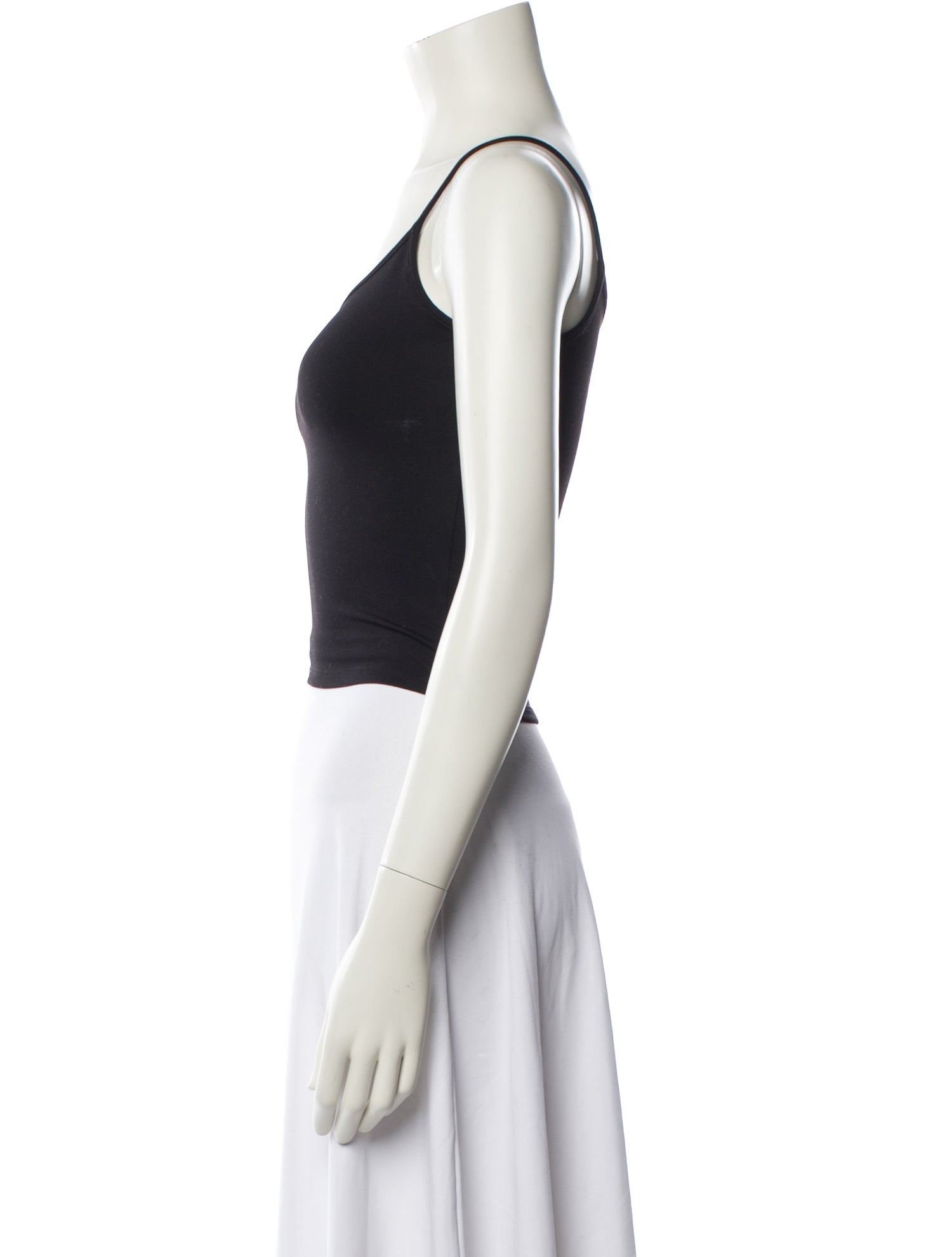 Tank Air Scoop Neck Sleeveless Crop Top