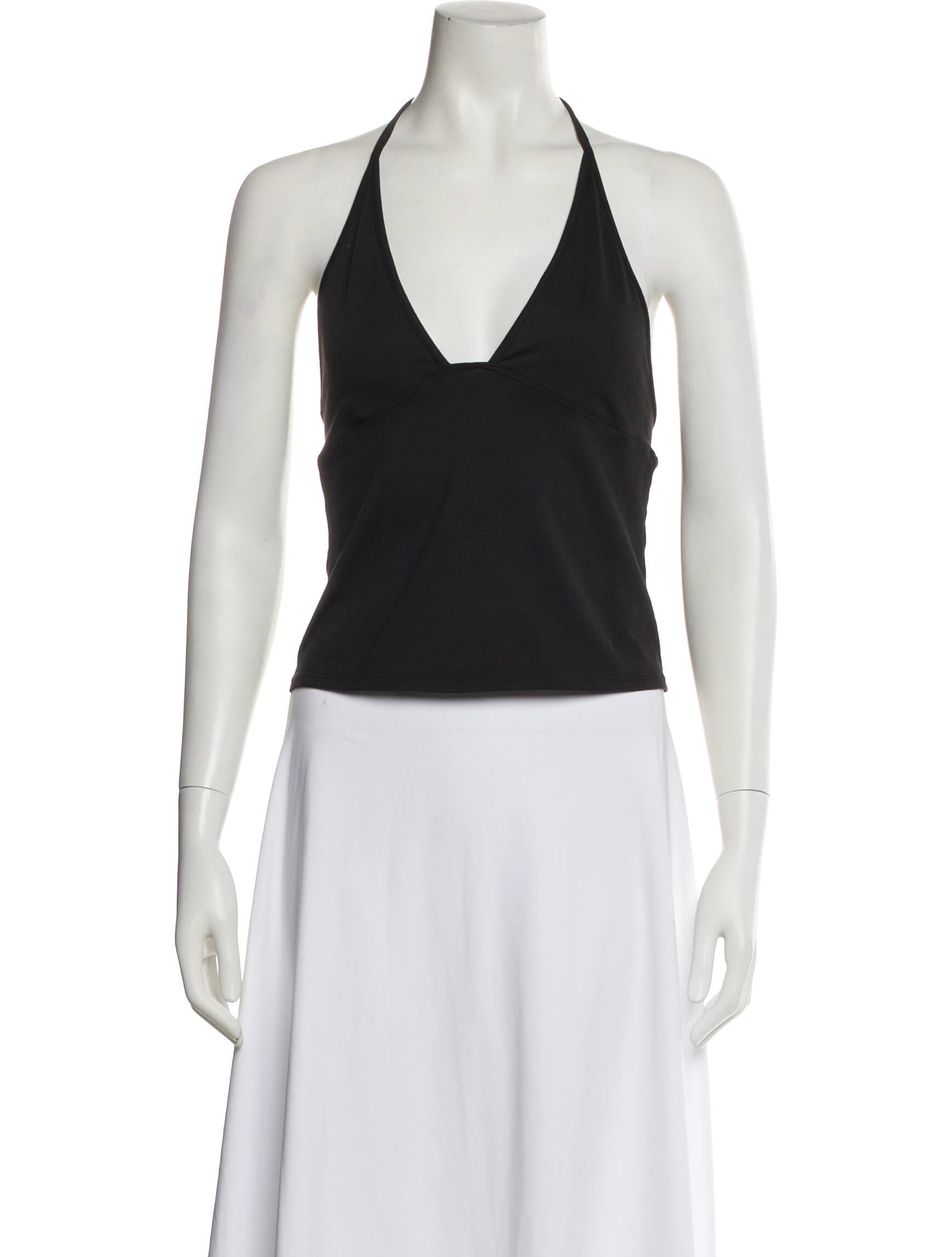 Tank Air Halterneck Sleeveless Crop Top