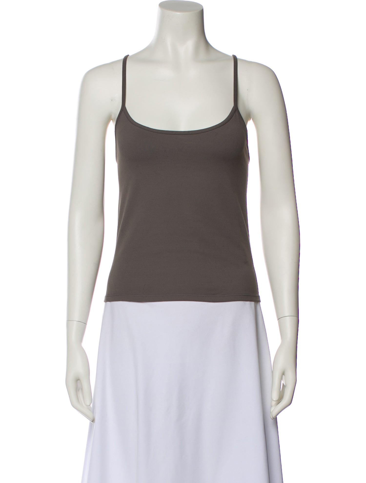 Tank Air Scoop Neck Sleeveless Top