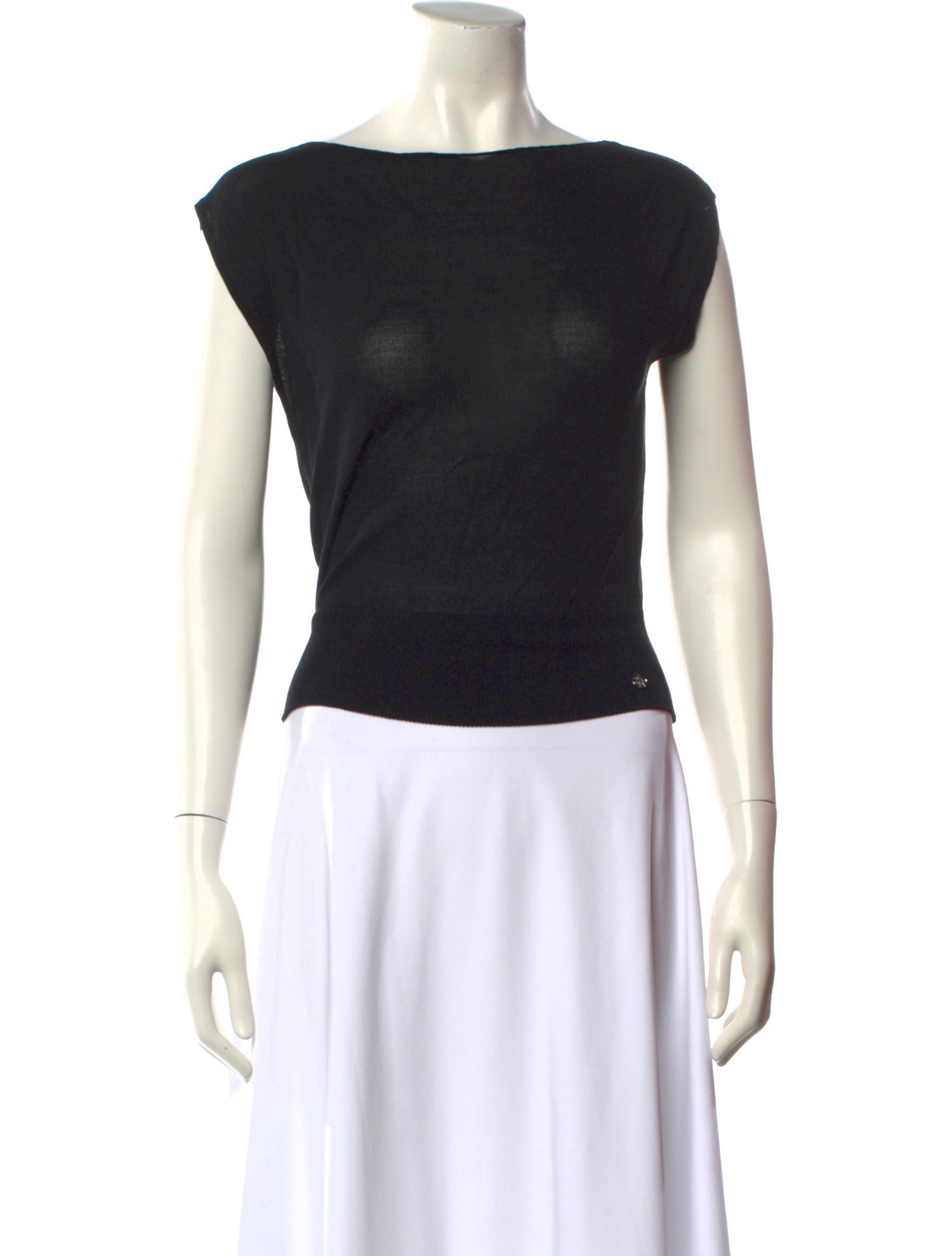 Tank Air Bateau Neckline Short Sleeve Top