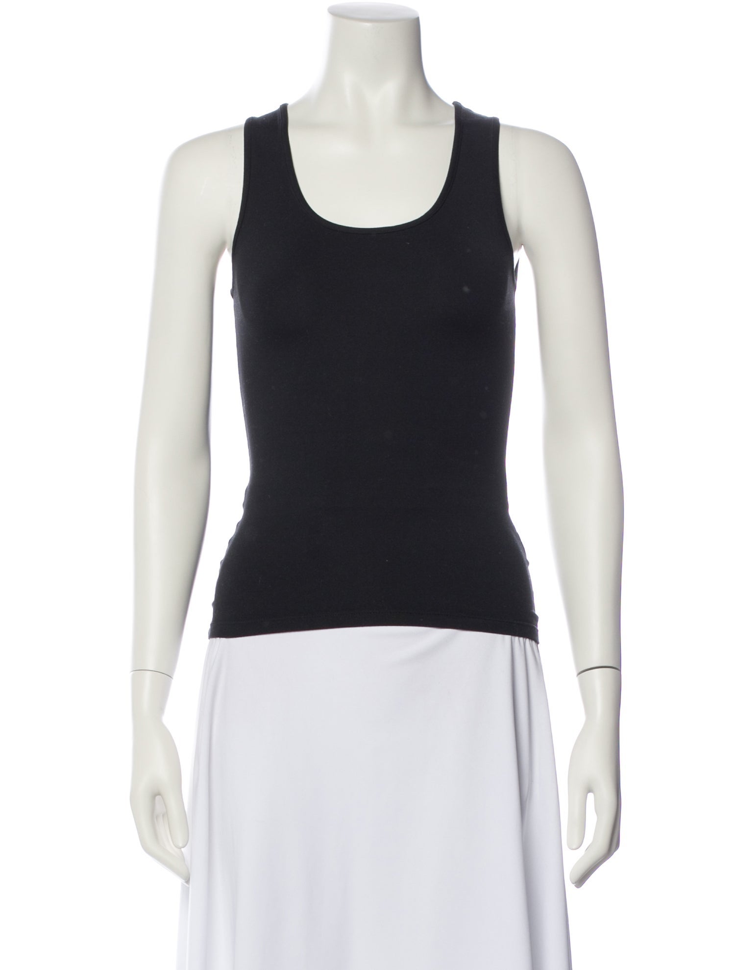 Tank Air Scoop Neck Sleeveless Top