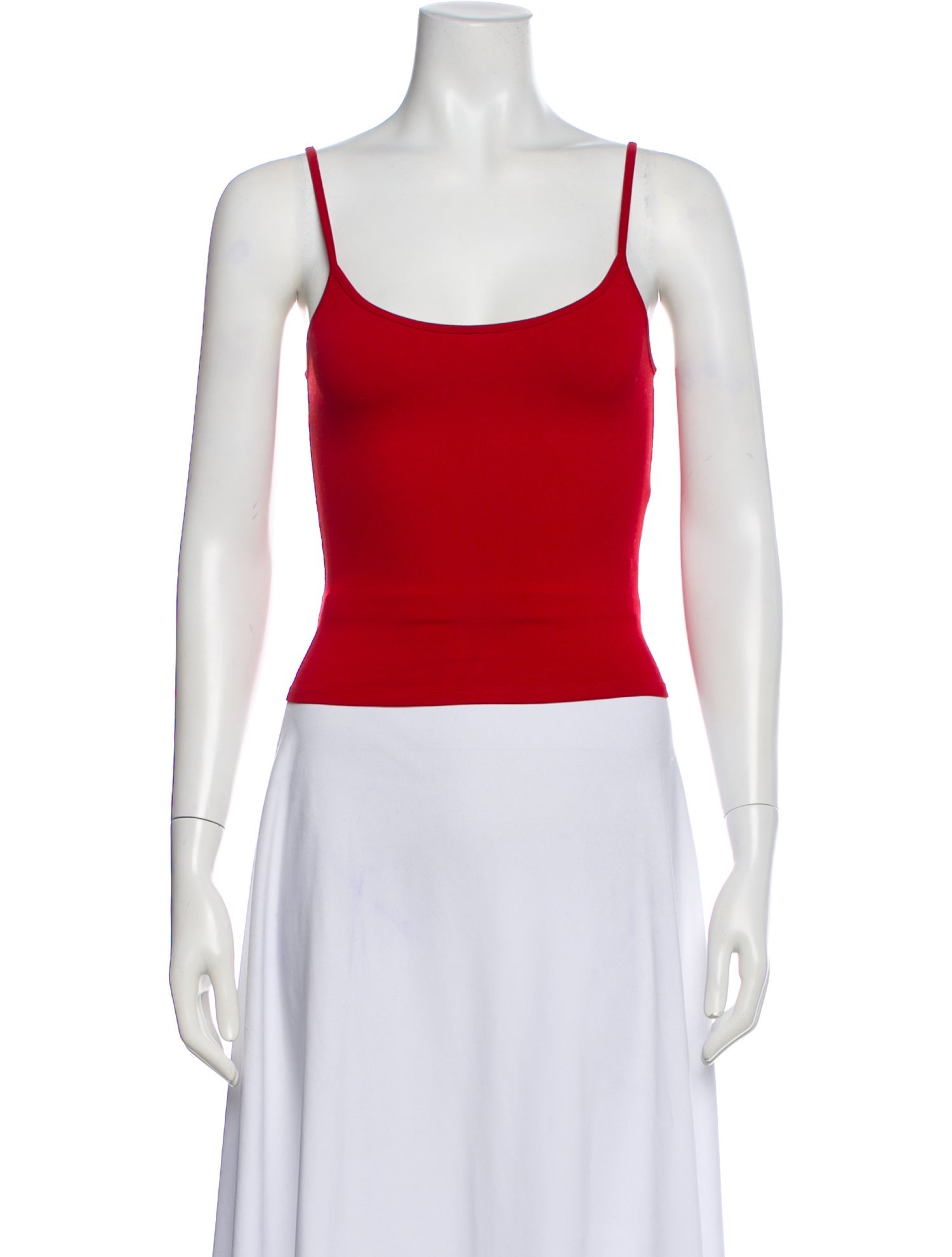 Tank Air Scoop Neck Sleeveless Crop Top