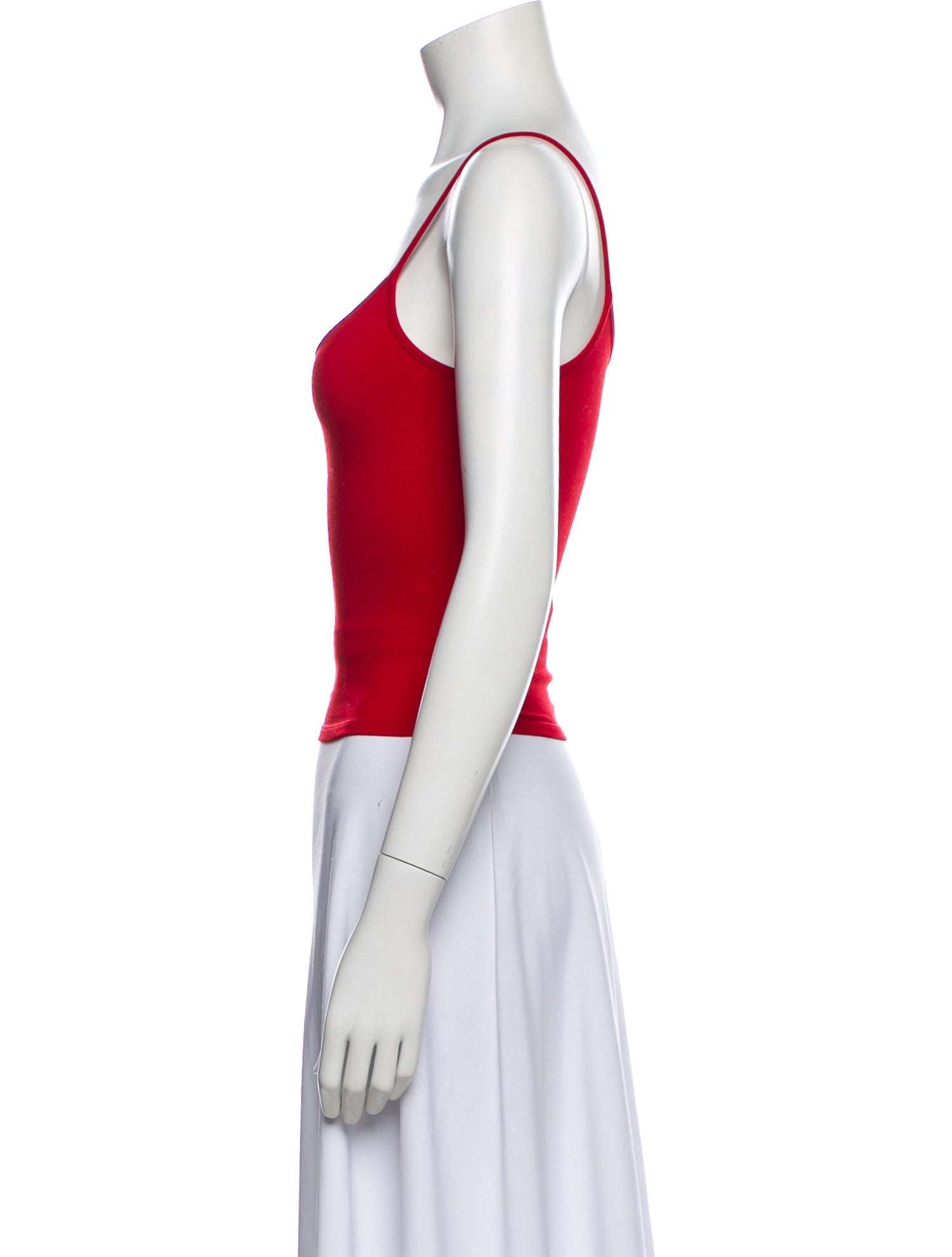 Tank Air Scoop Neck Sleeveless Crop Top