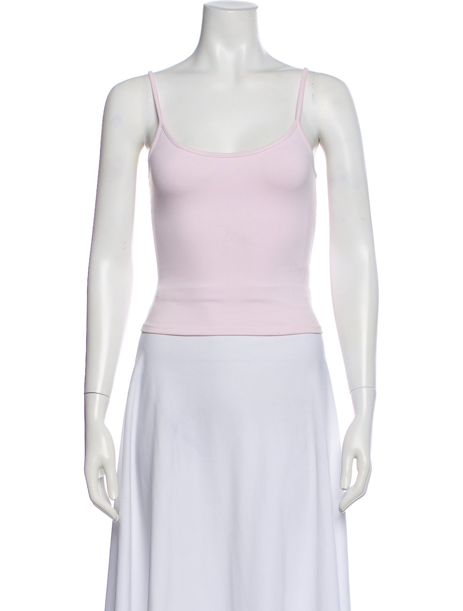 Tank Air Square Neckline Sleeveless Crop Top