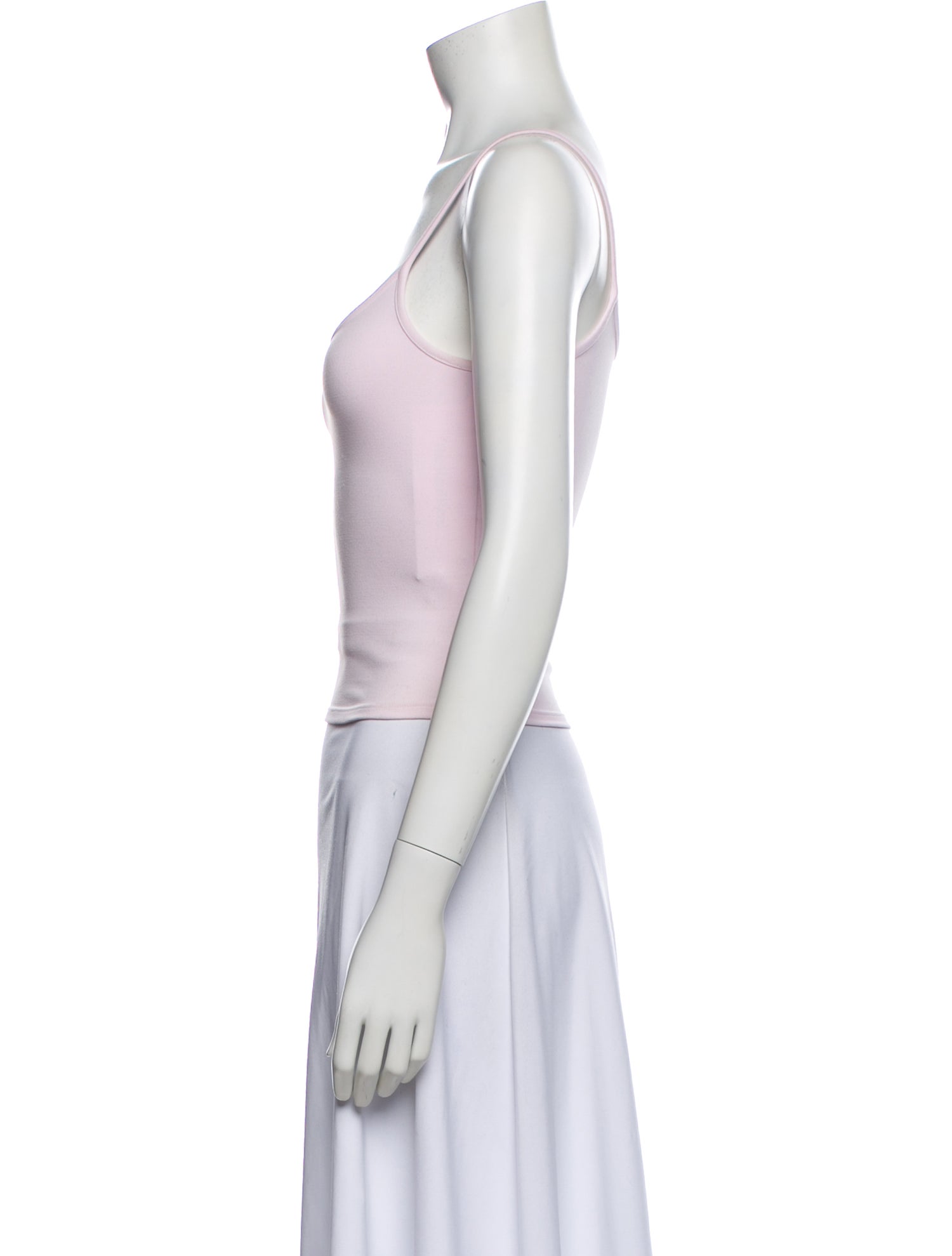 Tank Air Square Neckline Sleeveless Crop Top