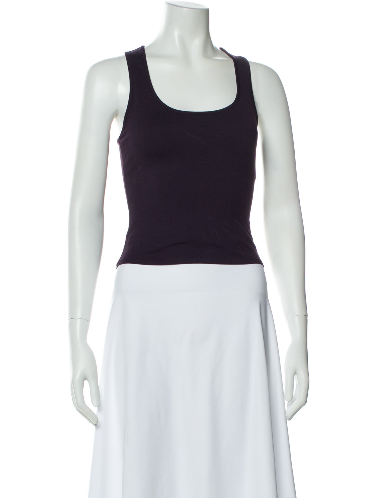 Tank Air Scoop Neck Sleeveless Top