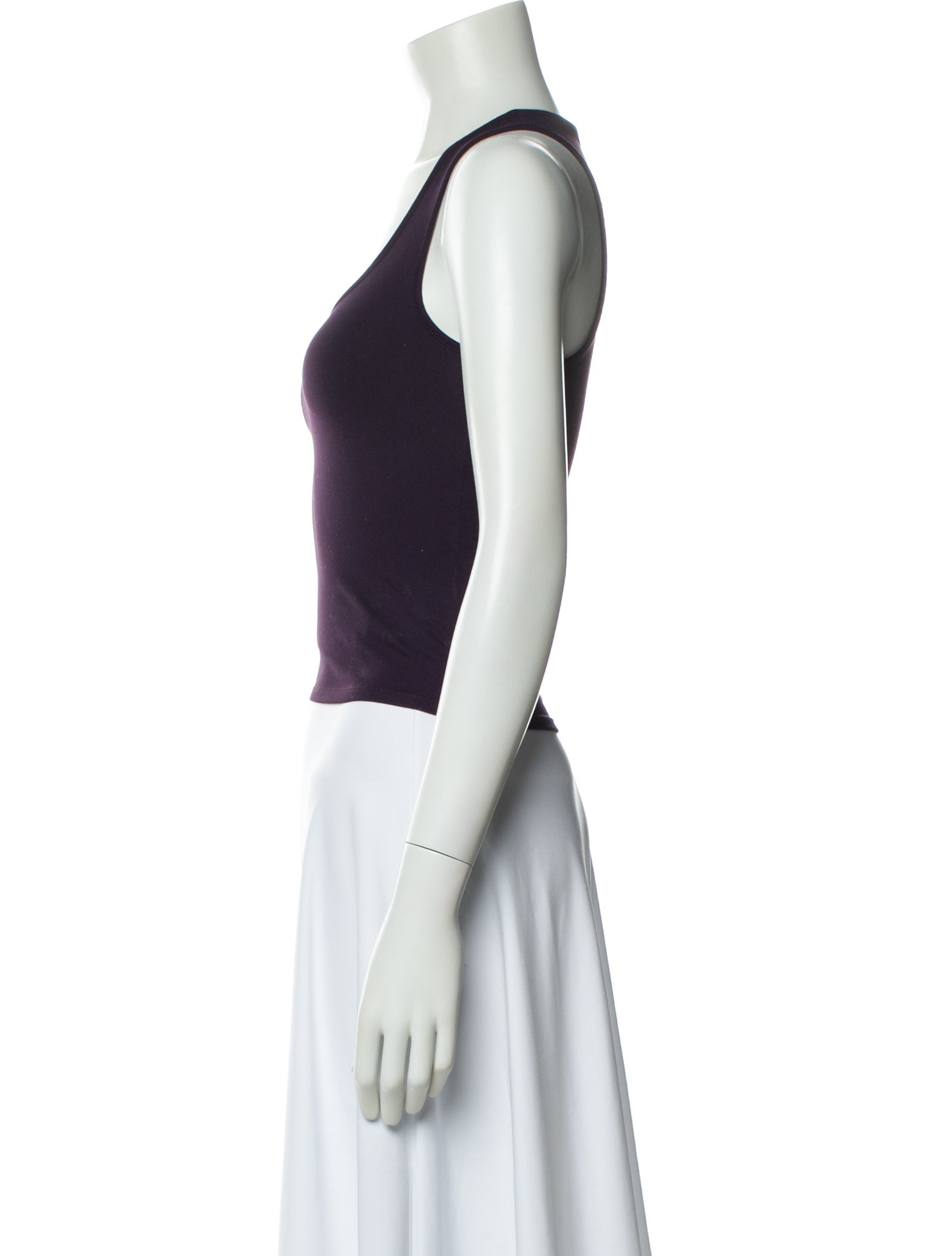 Tank Air Scoop Neck Sleeveless Top