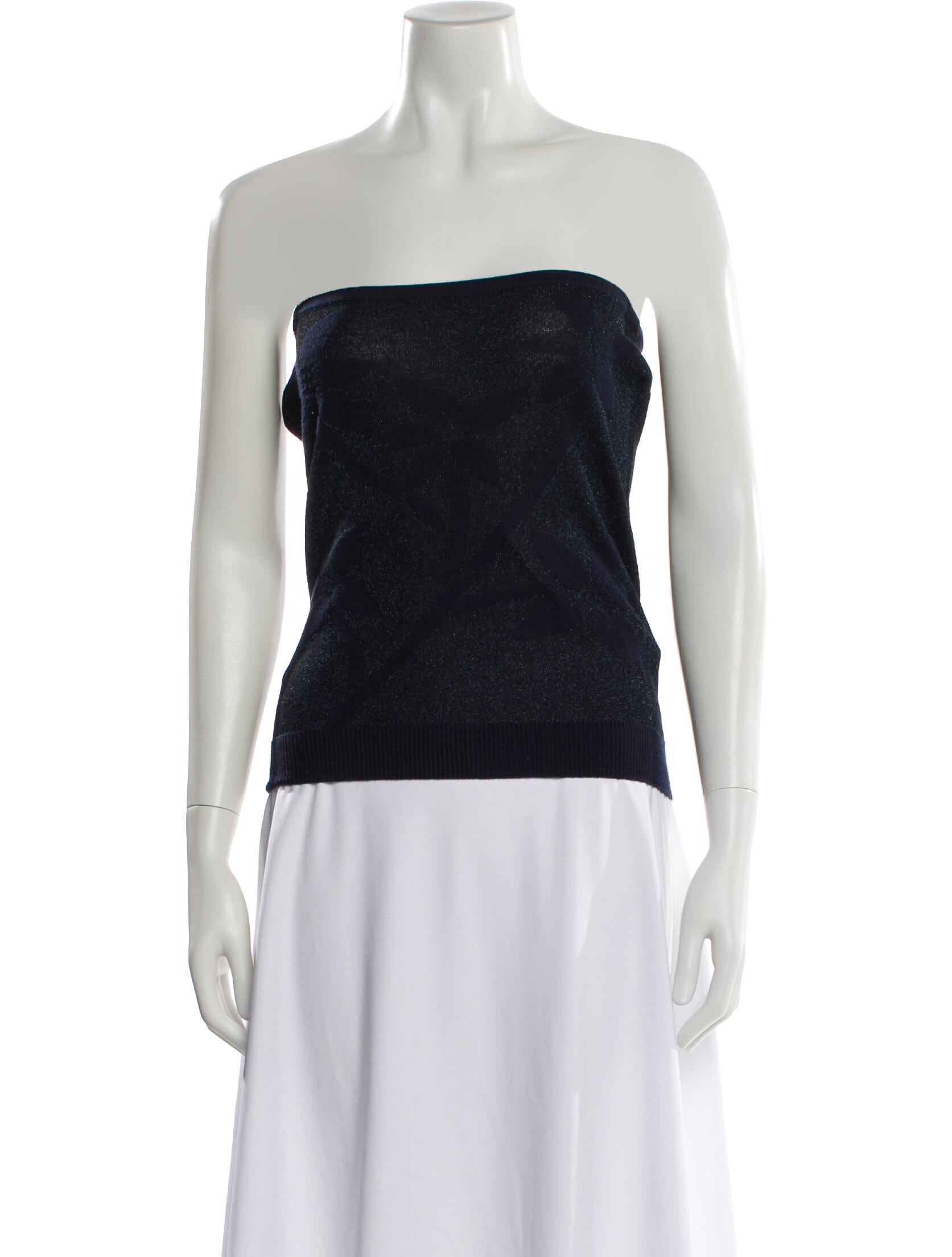 Tank Air Patterned Strapless Tank Top