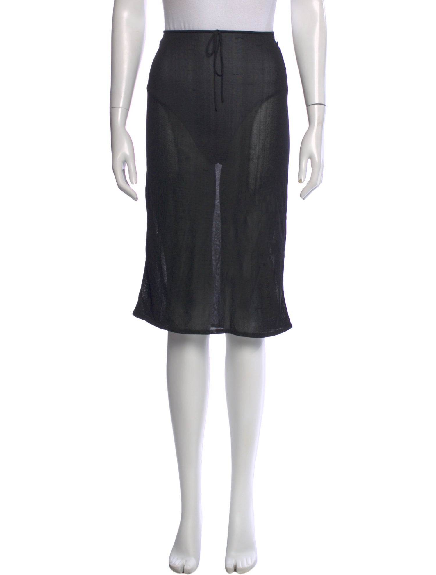 Tank Air Silk Knee-Length Skirt