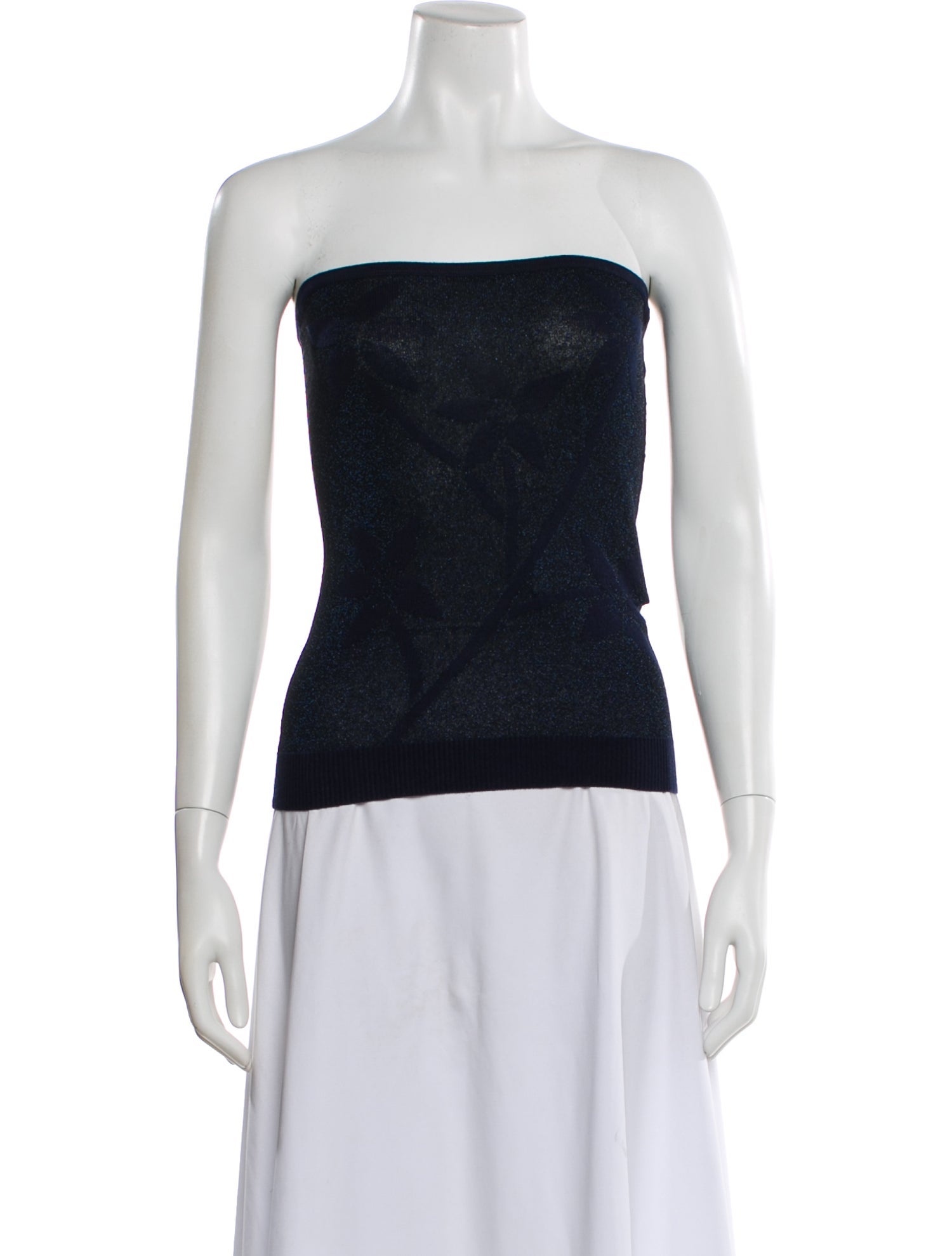 Tank Air Patterned Strapless Tank Top