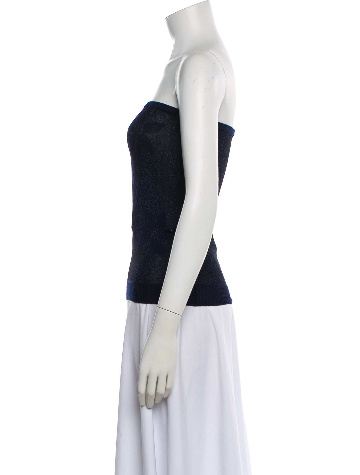 Tank Air Patterned Strapless Tank Top