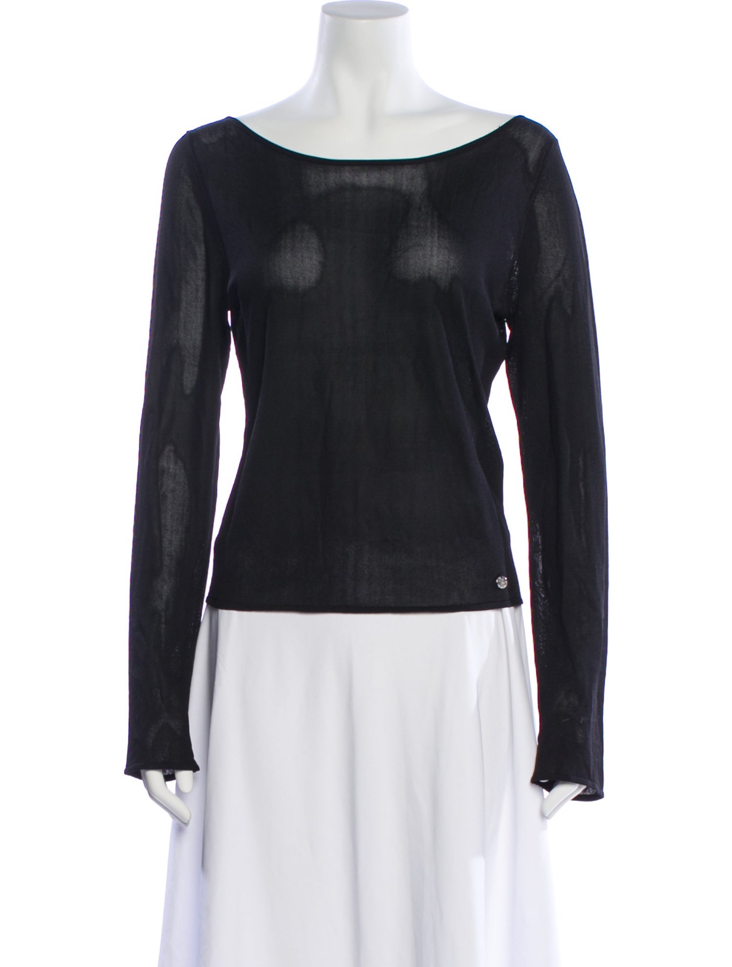 Tank Air Silk Bateau Neckline Top