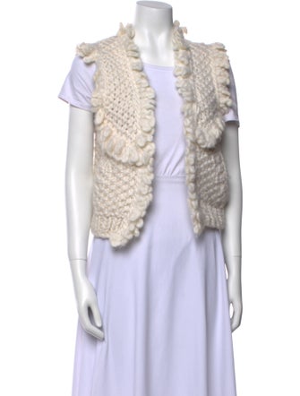 Twinkle by Wenlan Wool Open Front Sweater