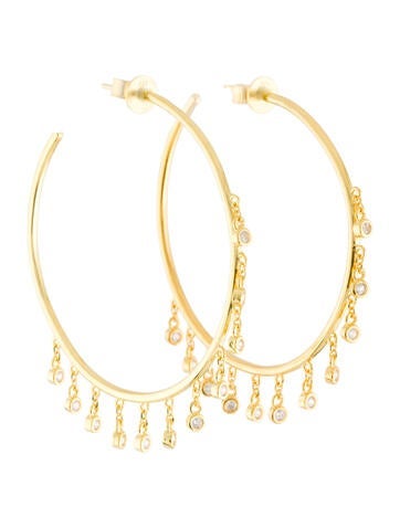 Talita London Hoop Crystal Earrings