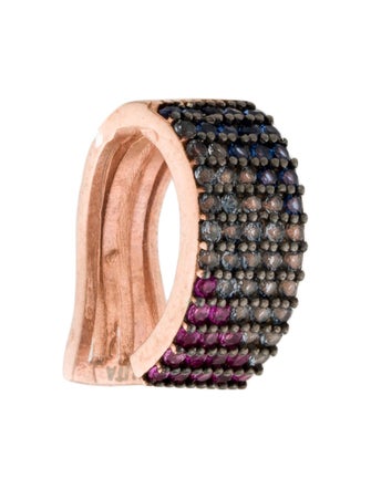 Talita London Single Zircon Crystals Planet Earth Ear Cuff Earring