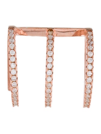 Talita London Single Zircon Crystal Rays Ear Cuff Earring