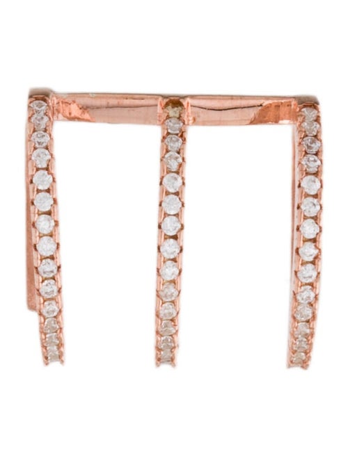 Talita London Single Zircon Crystal Rays Ear Cuff Earring