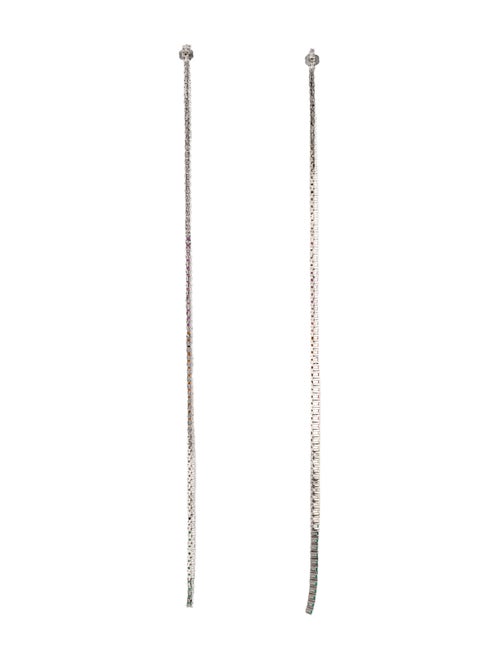Talita London Zircon Crystal Upside Dawn Chain Drop Earrings