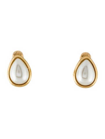 Talita London Clip-On Faux Pearl Earrings