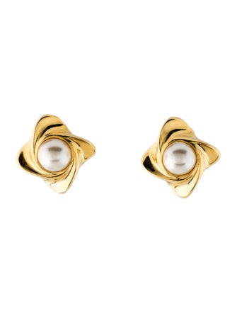 Talita London Faux Pearl Clip-On Earrings