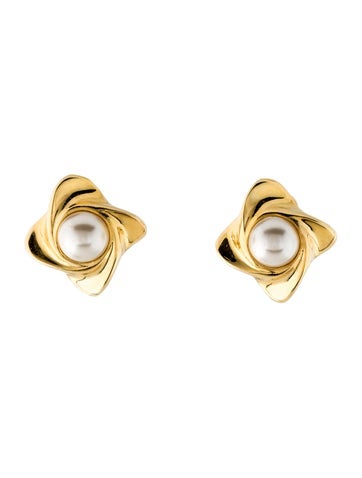Talita London Clip-On Faux Pearl Earrings