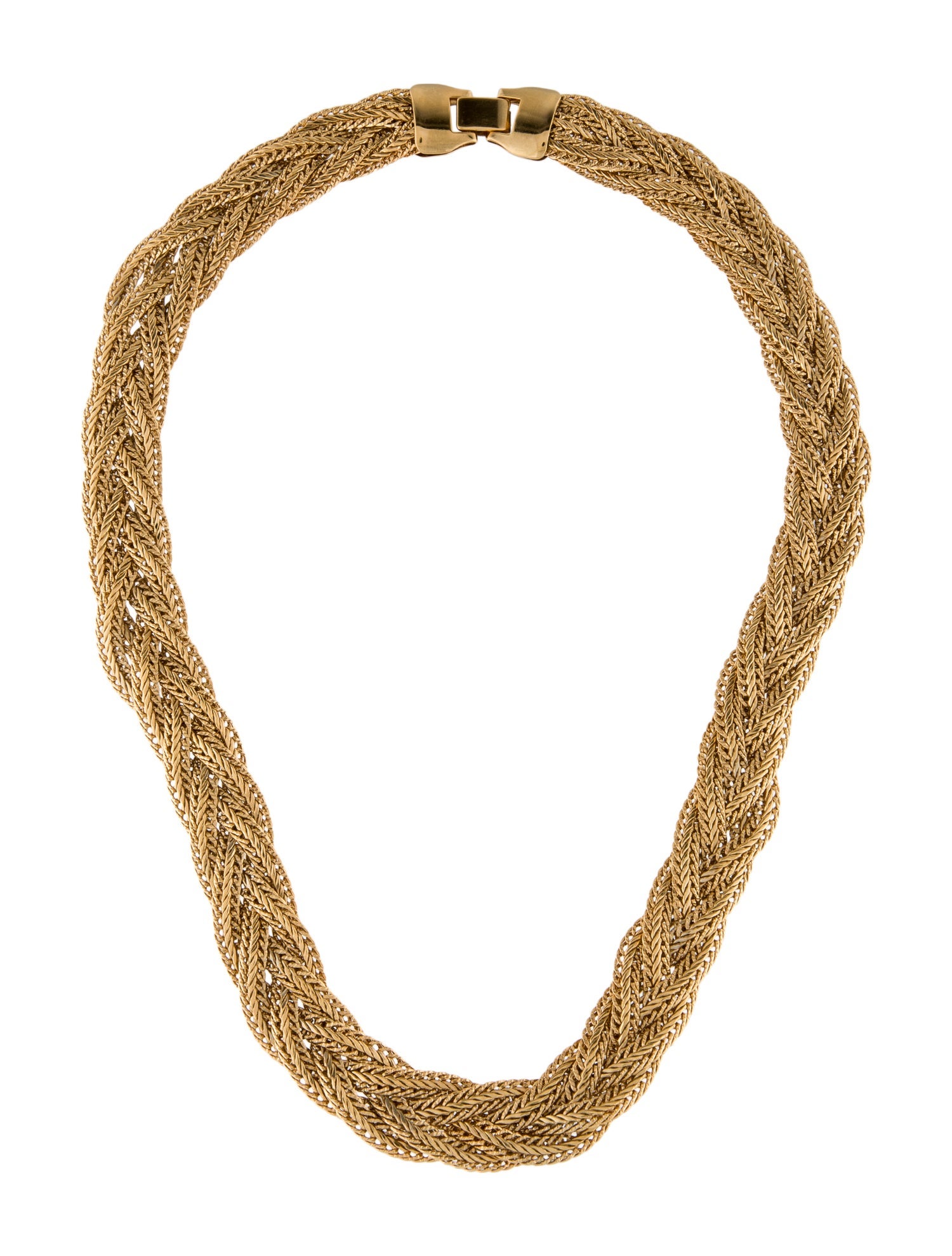 Talita London Braided Chain Collar Necklace