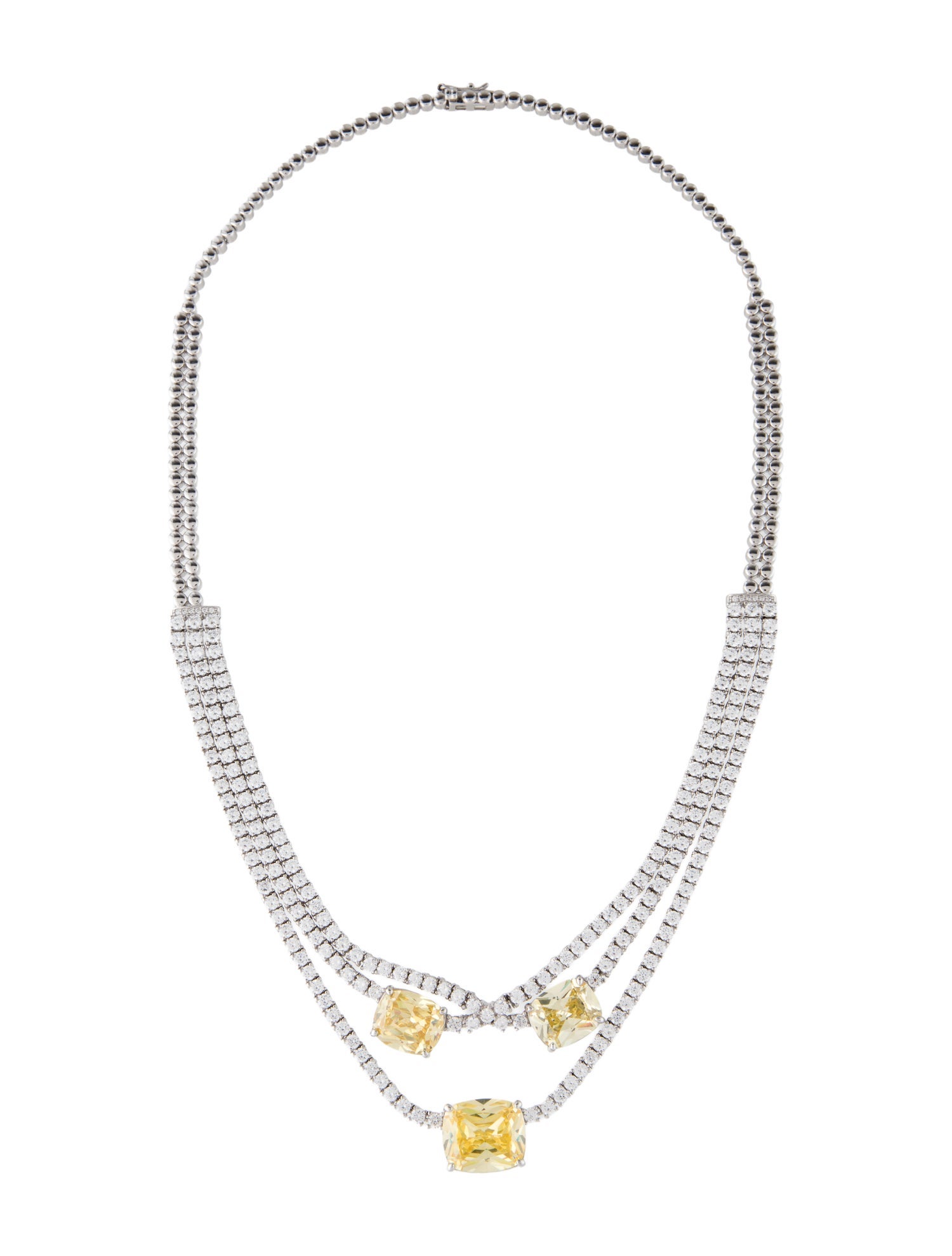 Talita London Crystal Multistrand Collar Necklace