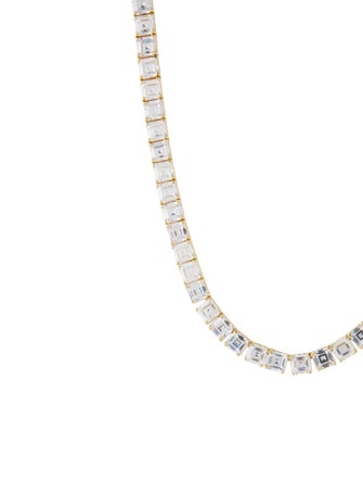 Talita London Crystal Square Chain Collar Necklace