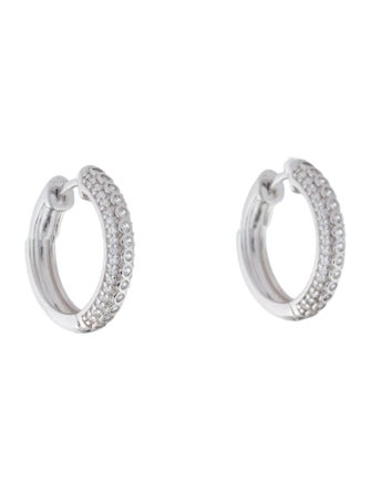 Talita London Crystal Hoop Earrings