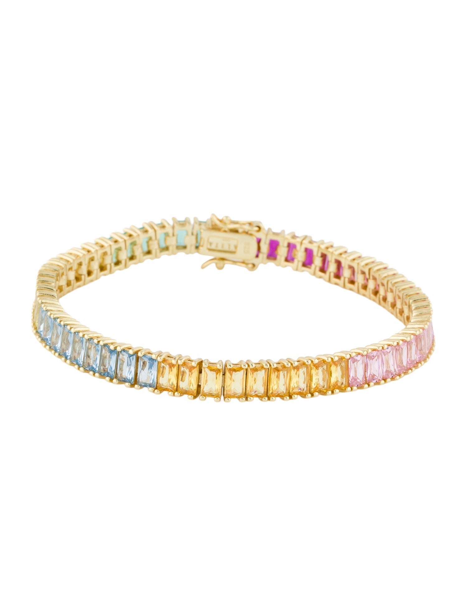 Talita London Multistone Rainbow Link Bracelet