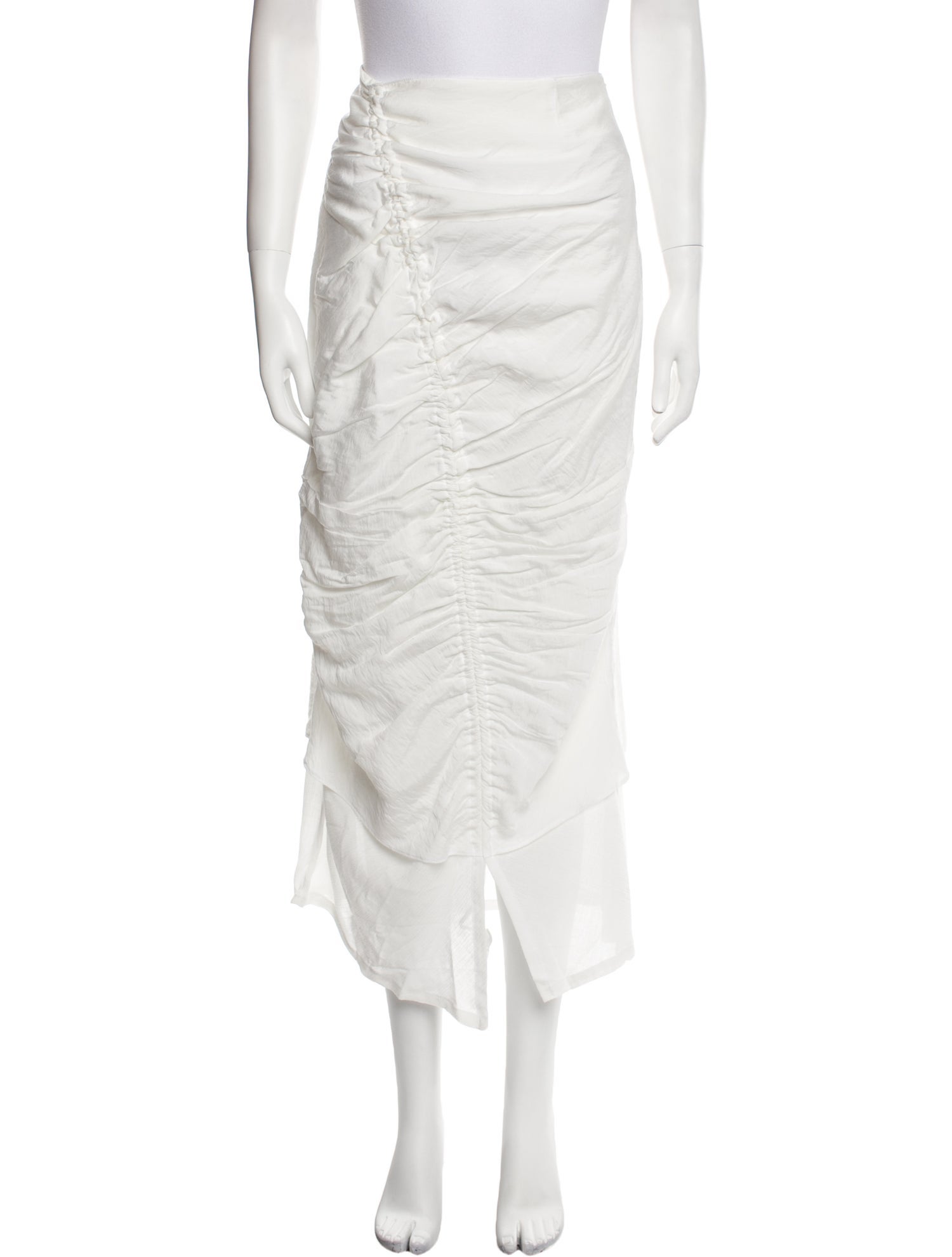 The Line by K Ruffle Embellishment Midi Length Skirt