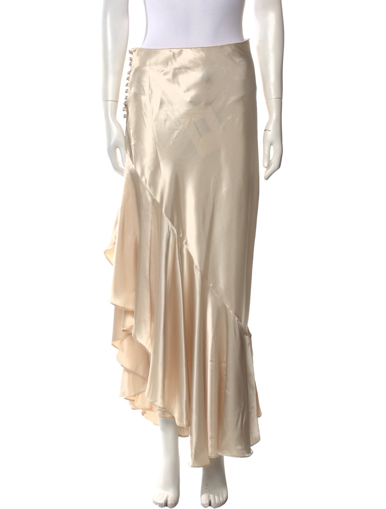 The Line by K Satin Midi Length Skirt