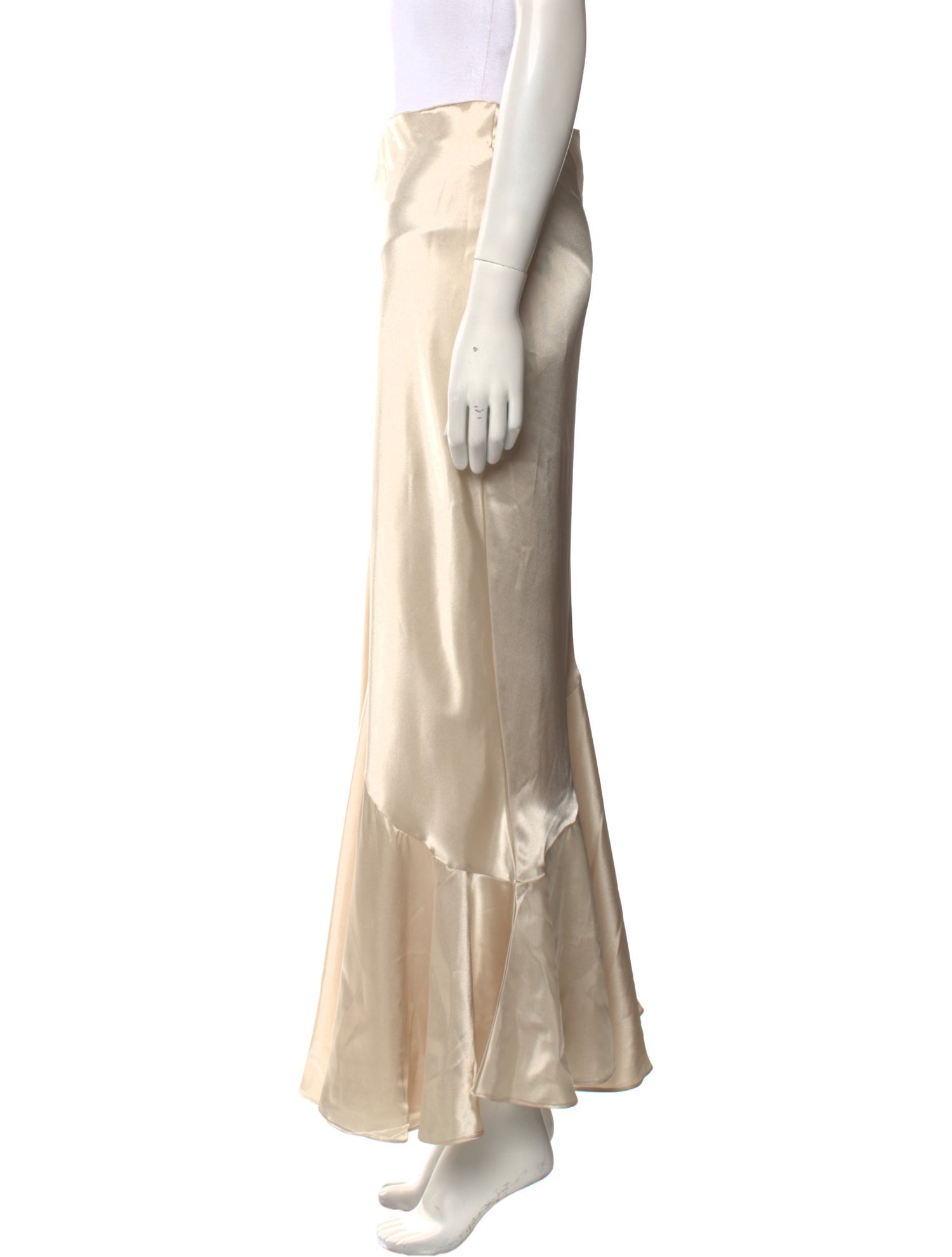 The Line by K Satin Midi Length Skirt