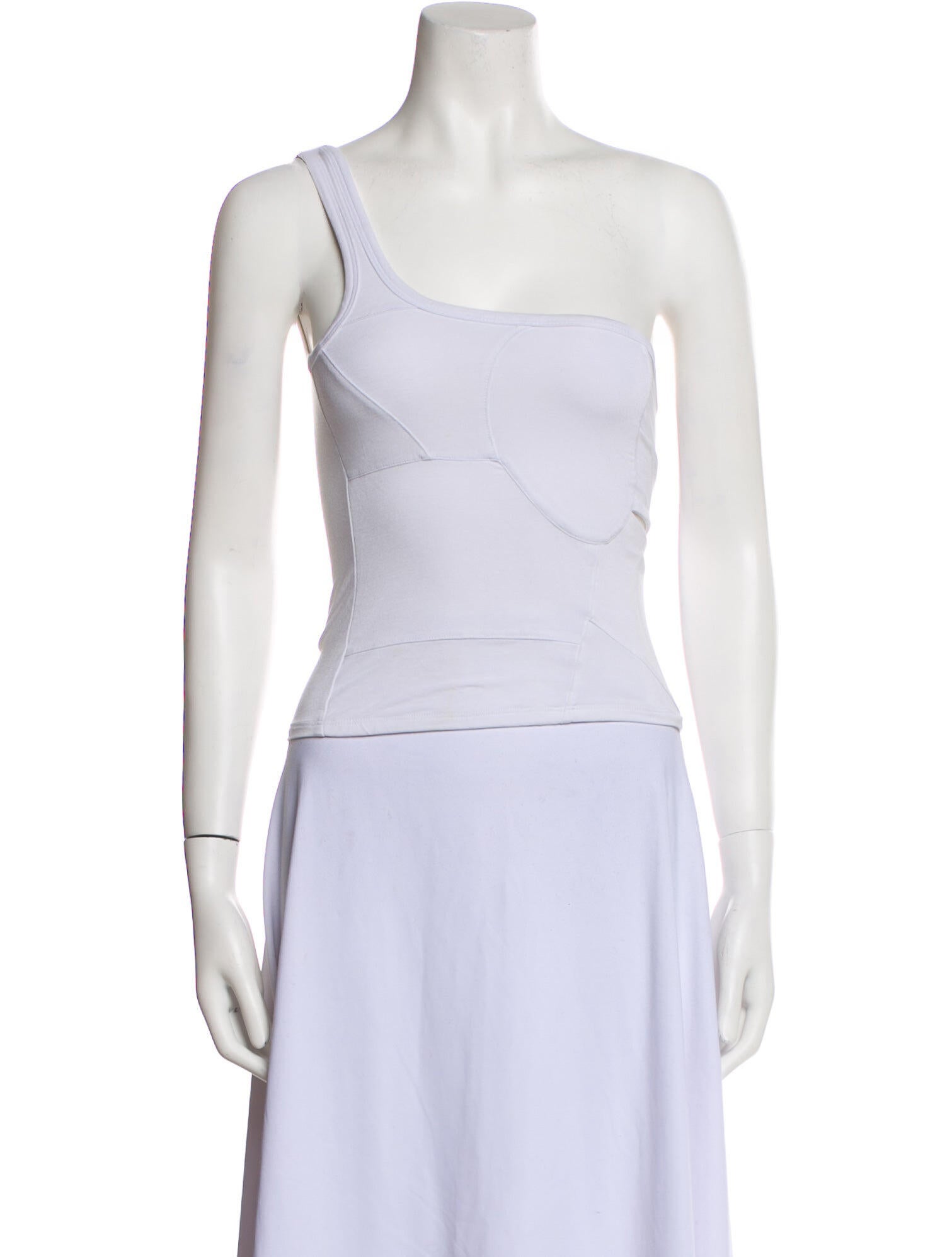 The Line by K One-Shoulder Sleeveless Crop Top