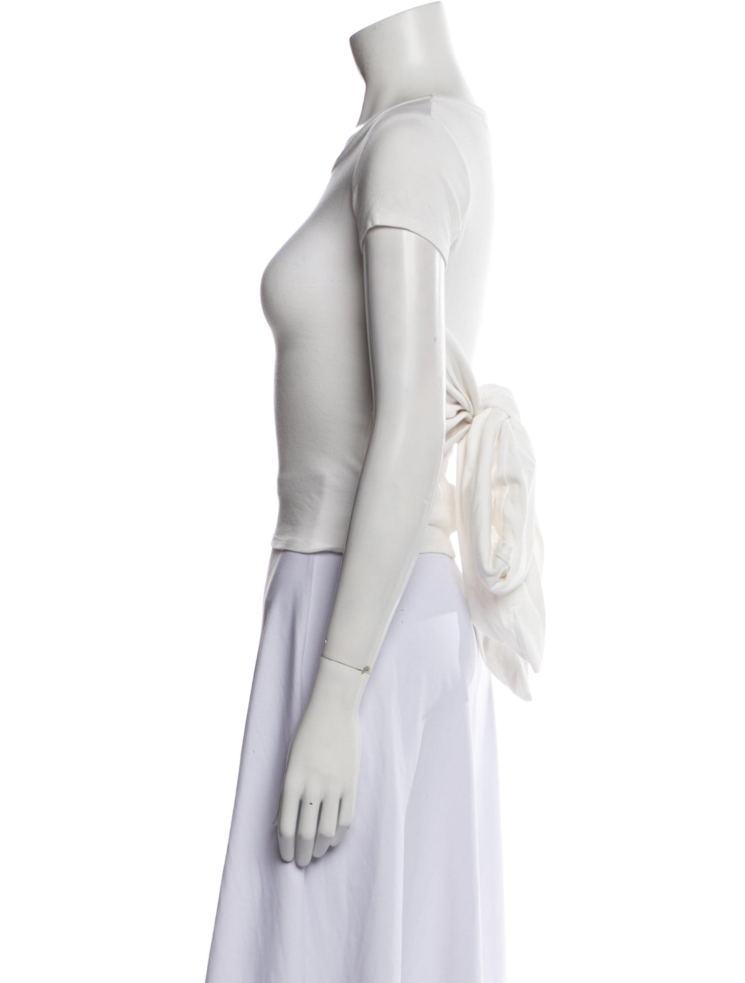 The Line by K Scoop Neck Short Sleeve Crop Top