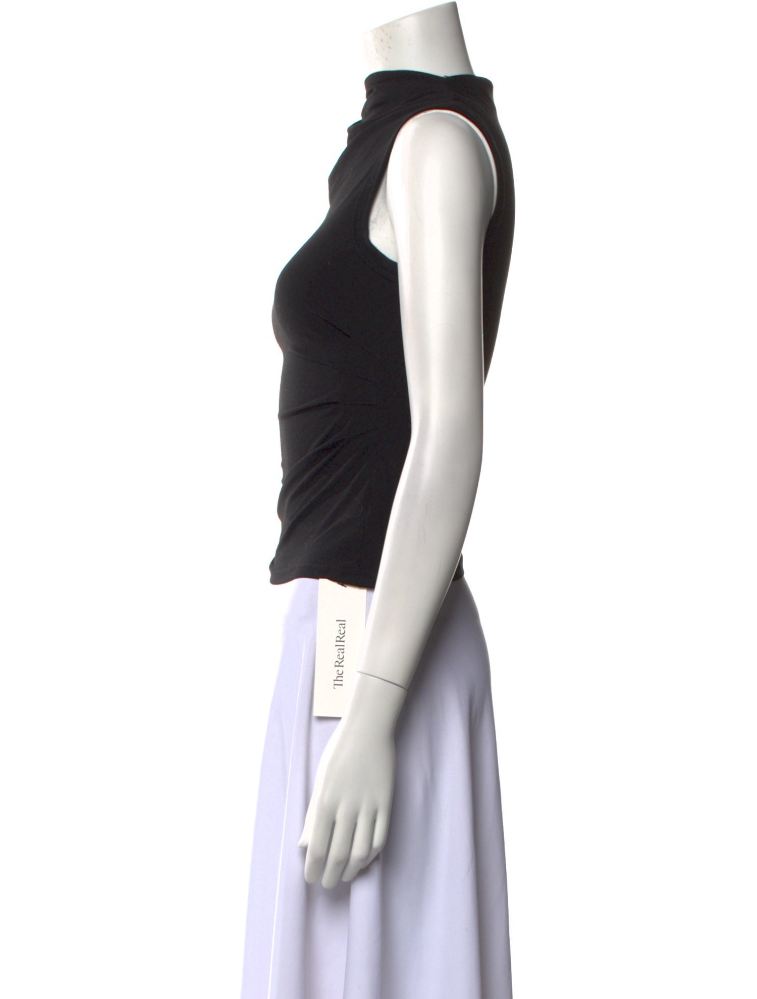 The Line by K Cowl Neck Sleeveless Crop Top