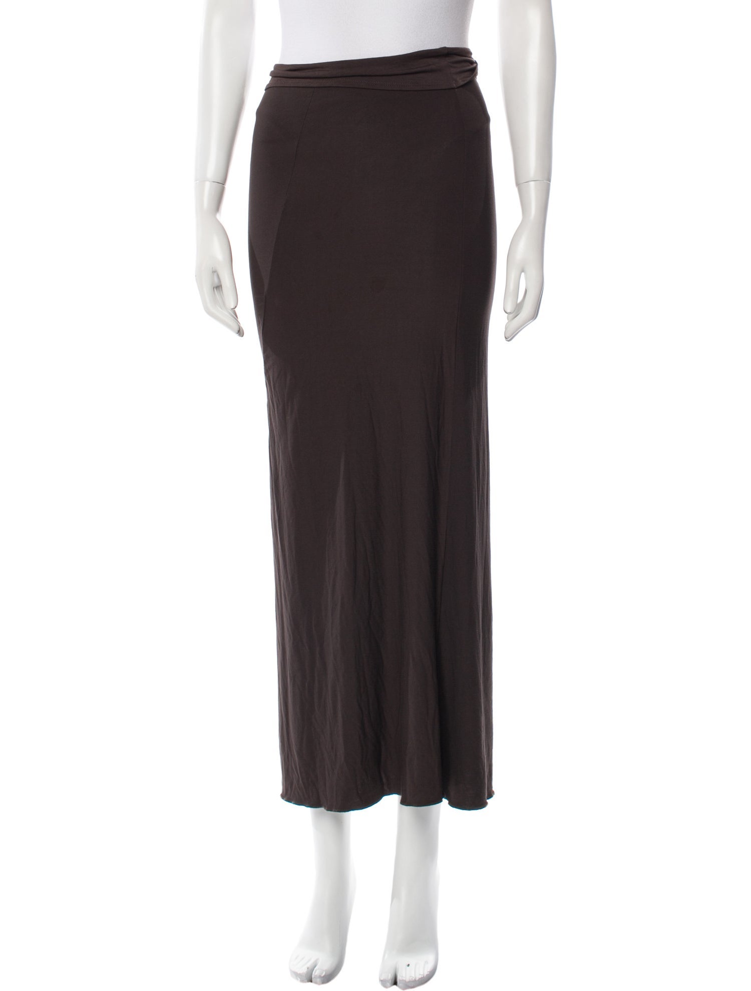 Loulou Studio Midi Length Skirt - Brown Skirts, Clothing