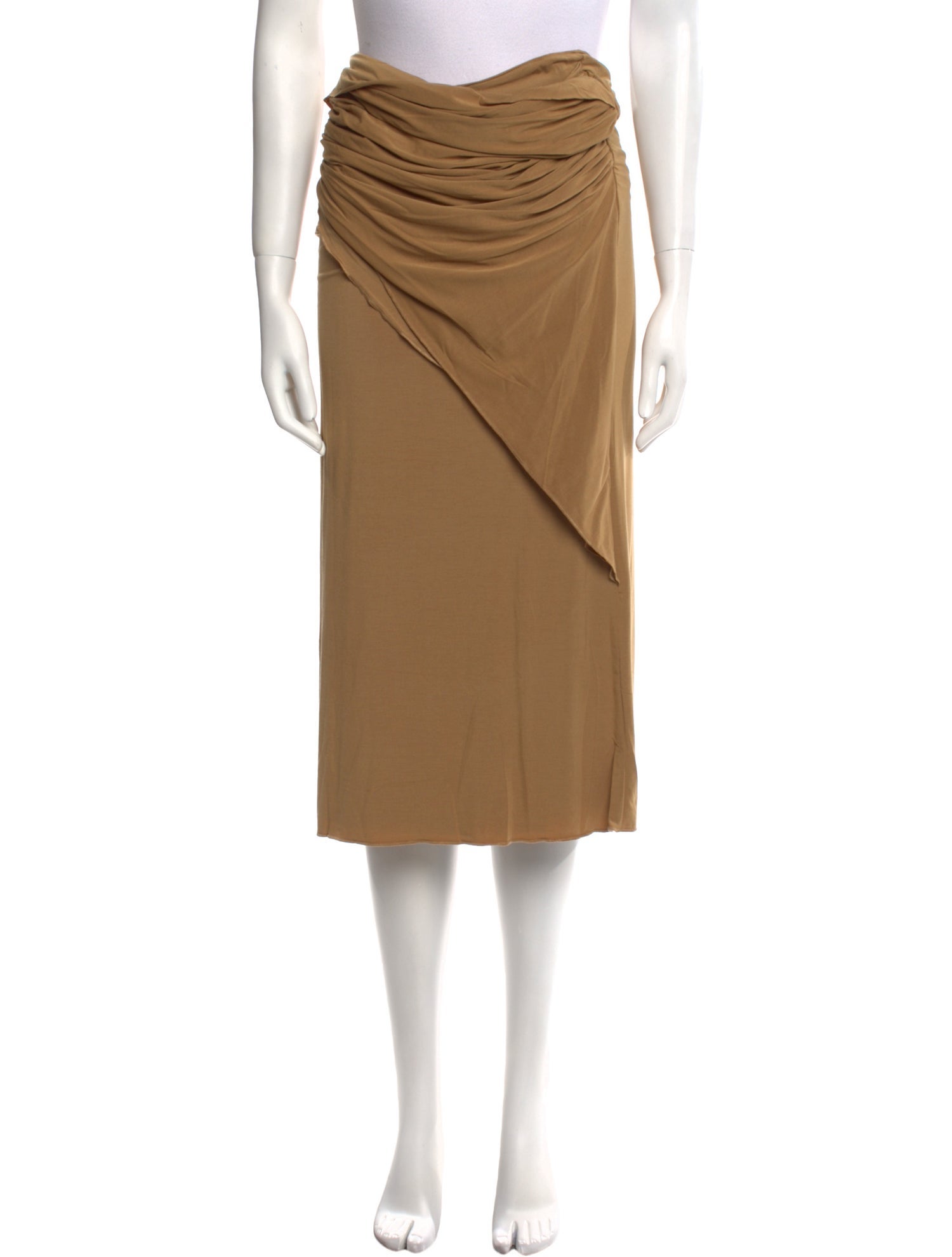 The Line by K Ruffle Embellishment Midi Length Skirt w/ Tags