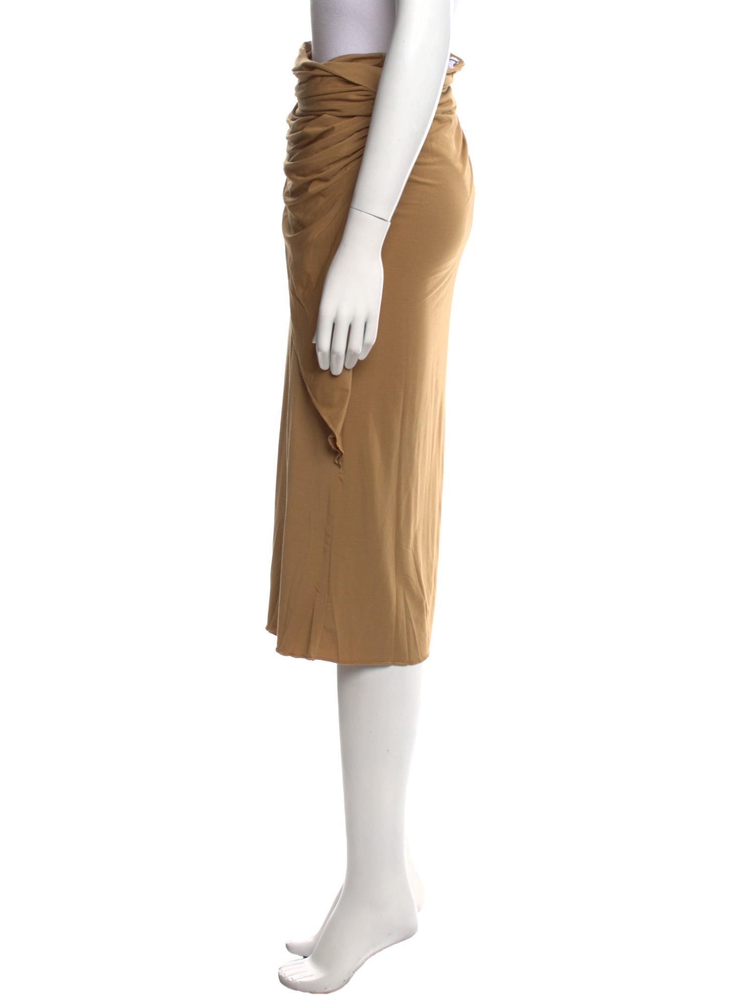 The Line by K Ruffle Embellishment Midi Length Skirt w/ Tags