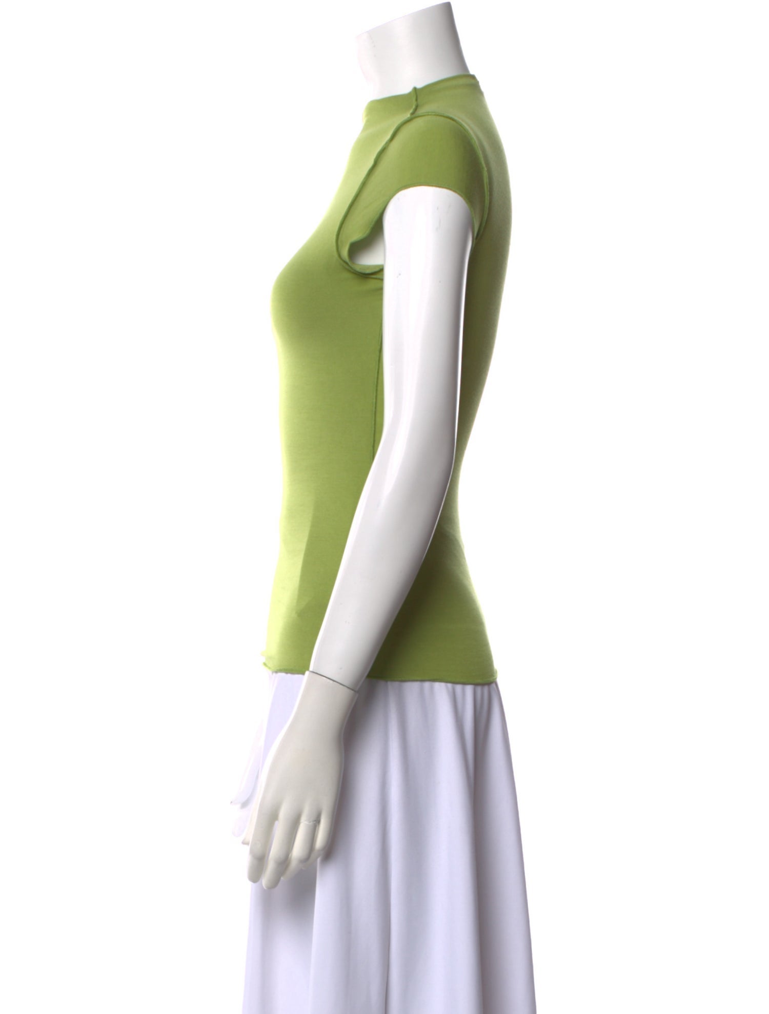 The Line by K Mock Neck Short Sleeve Top