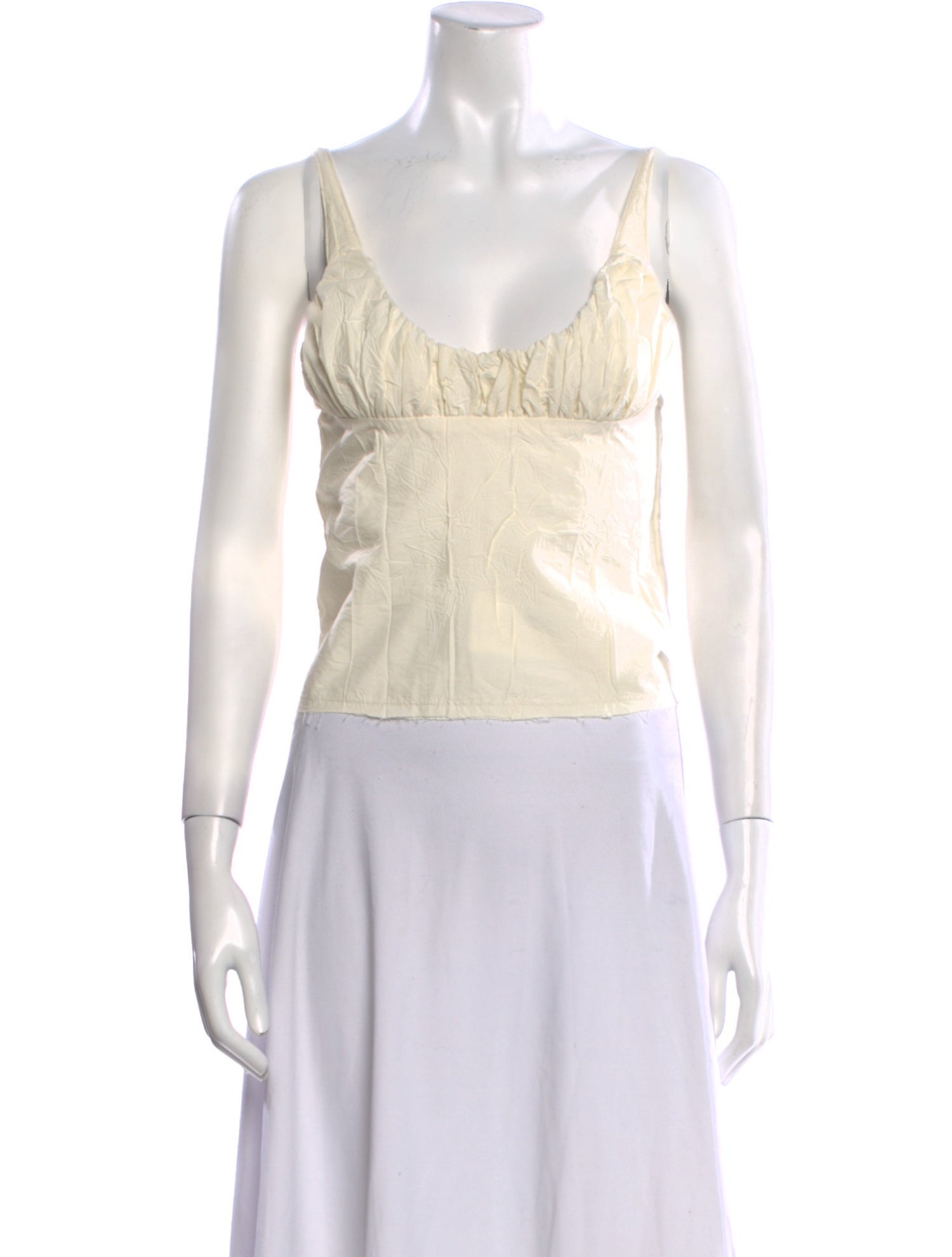 The Line by K Scoop Neck Sleeveless Crop Top