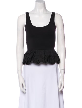 The Line by K Scoop Neck Sleeveless Crop Top