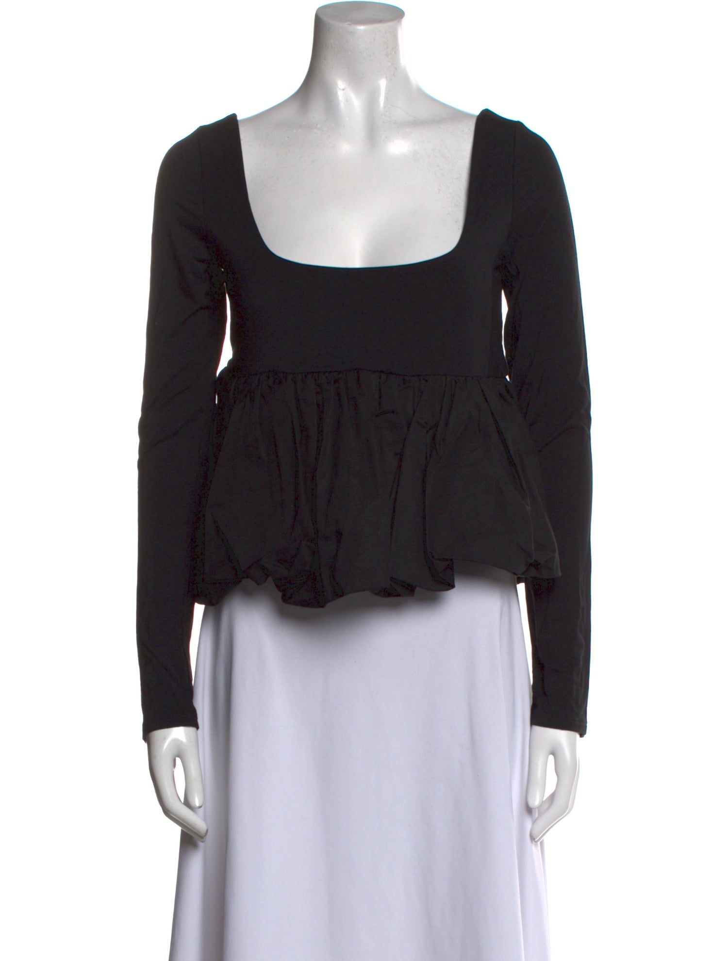 The Line by K Square Neckline Long Sleeve Crop Top w/ Tags