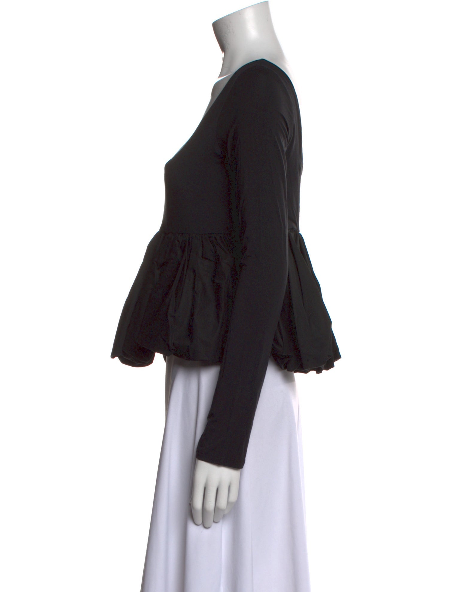 The Line by K Square Neckline Long Sleeve Crop Top w/ Tags