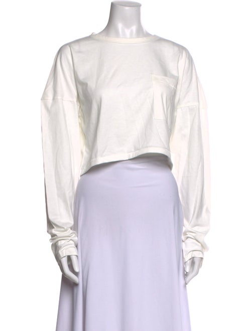 The Line by K Scoop Neck Long Sleeve Crop Top