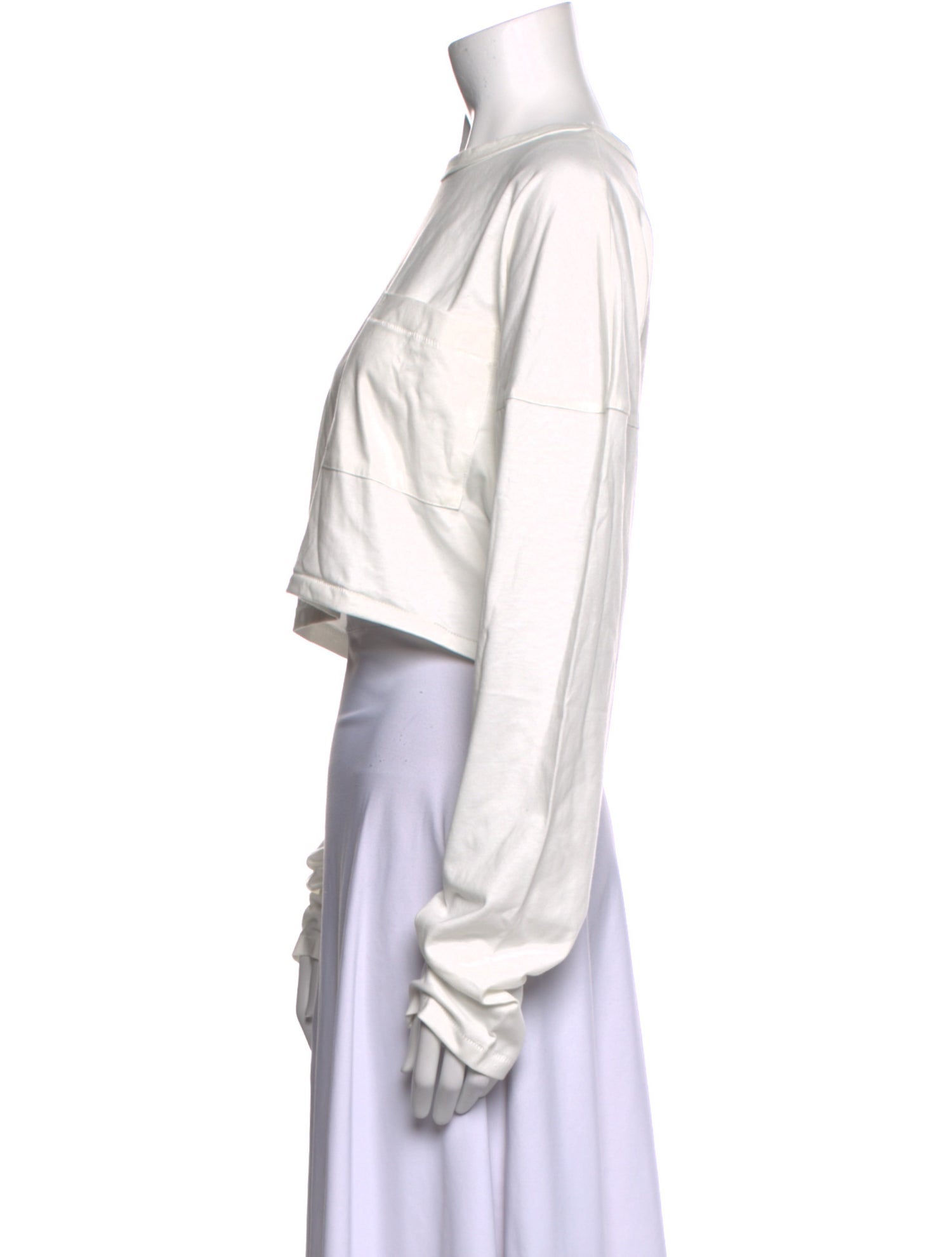 The Line by K Scoop Neck Long Sleeve Crop Top