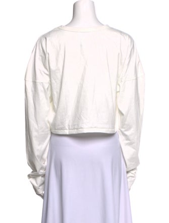 The Line by K Scoop Neck Long Sleeve Crop Top