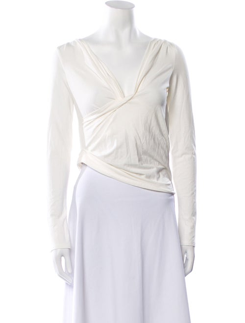 The Line by K V-Neck Long Sleeve Crop Top