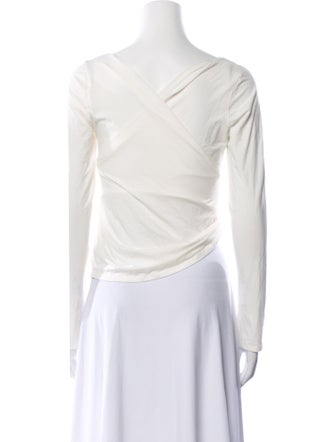 The Line by K V-Neck Long Sleeve Crop Top