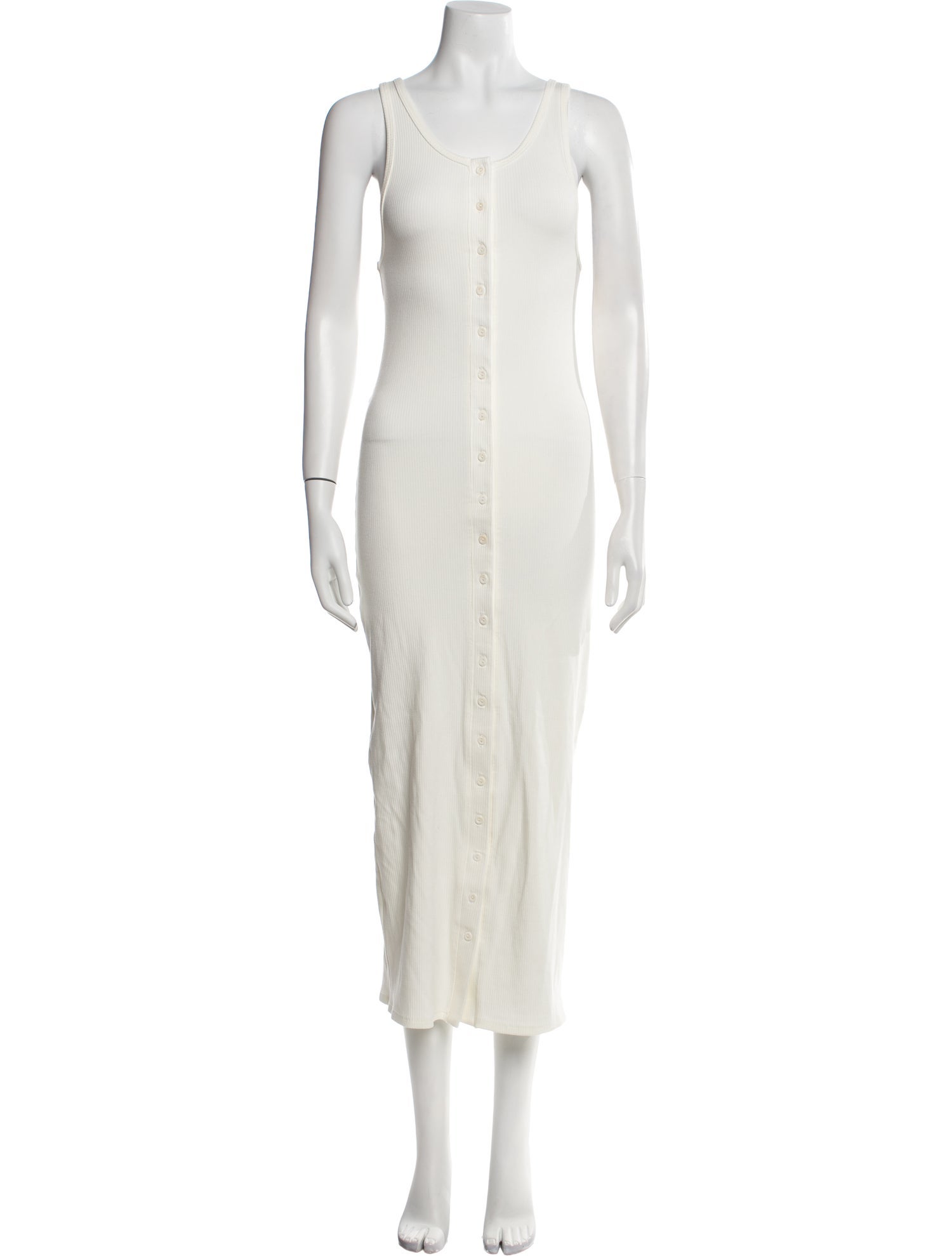 The Line by K Scoop Neck Midi Length Dress